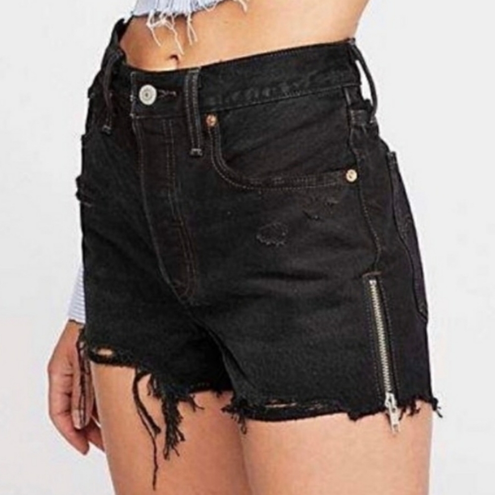 Levi’s 501s Zip Your Lip High Waisted Denim Short